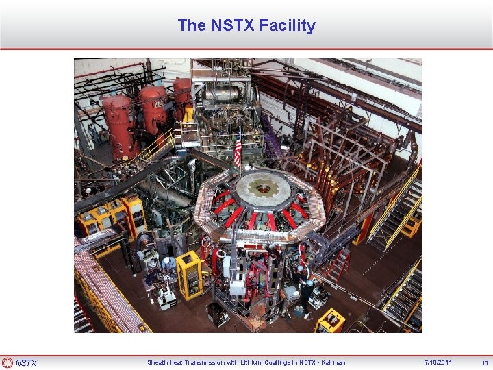The NSTX Facility NSTX Sheath Heat Transmission with Lithium Coatings in NSTX - Kallman