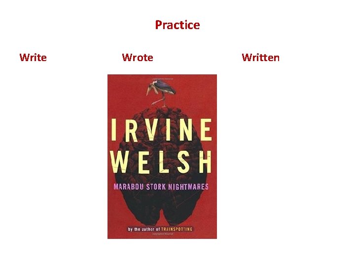 Practice Write Wrote Written 