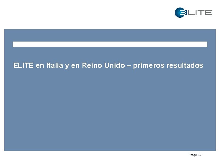 ELITE en Italia y en Reino Unido – primeros resultados Page 12 