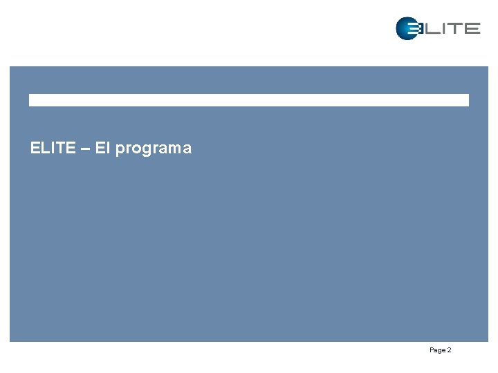 ELITE – El programa Page 2 