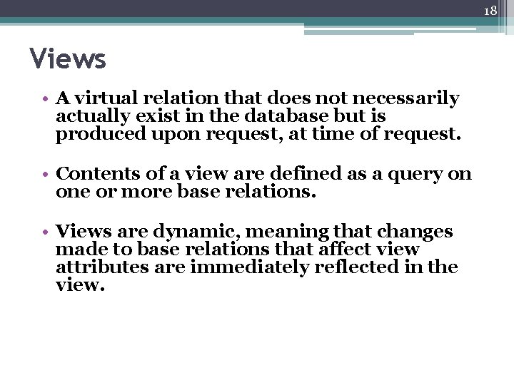 18 Views • A virtual relation that does not necessarily actually exist in the