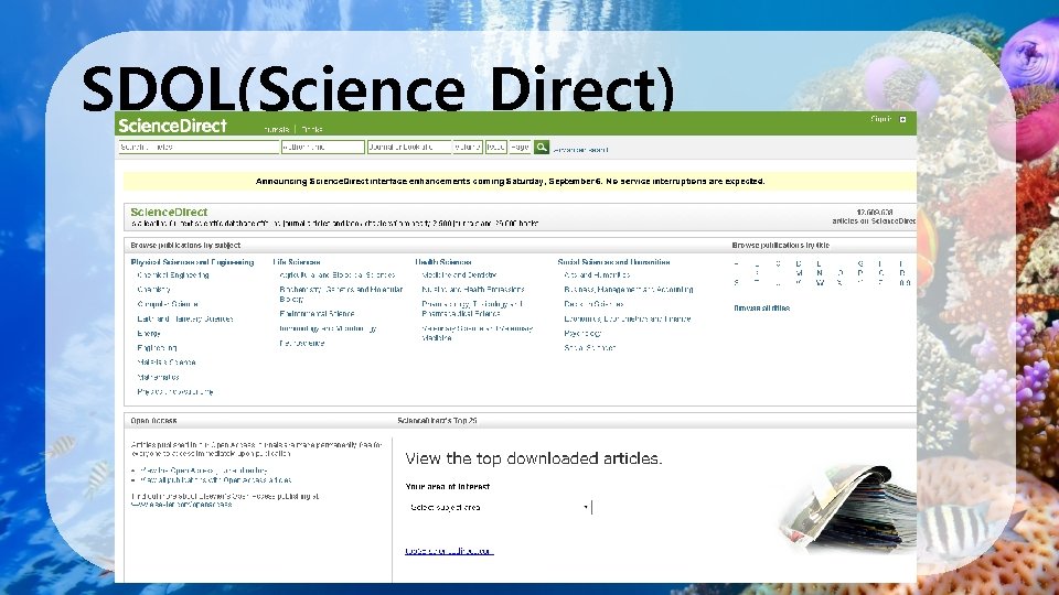 SDOL(Science Direct) 