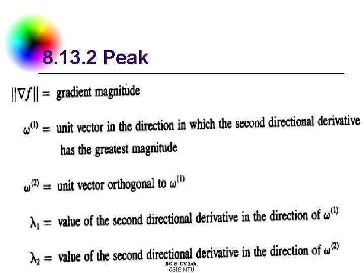 8. 13. 2 Peak DC & CV Lab. CSIE NTU 