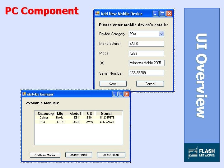 PC Component U I Ov e r v i e w 