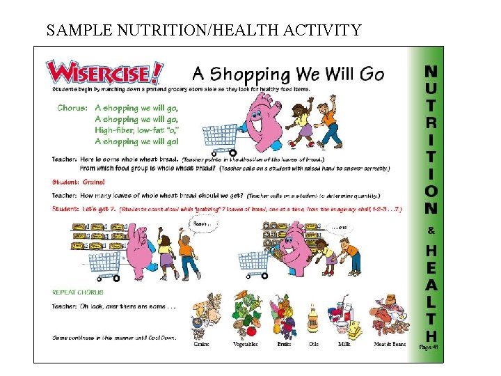 SAMPLE NUTRITION/HEALTH ACTIVITY 