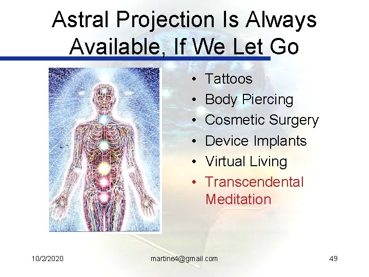 Astral Projection Is Always Available, If We Let Go • • • 10/2/2020 Tattoos