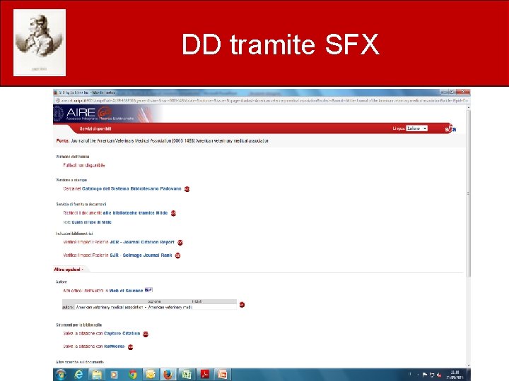 DD tramite SFX 