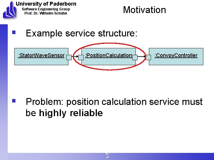University of Paderborn Motivation Software Engineering Group Prof. Dr. Wilhelm Schäfer § Example service