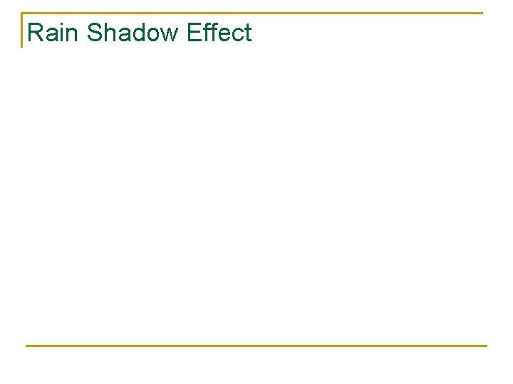Rain Shadow Effect 