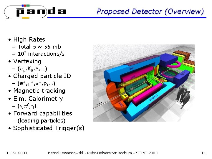 Proposed Detector (Overview) • High Rates – Total s ~ 55 mb – 107