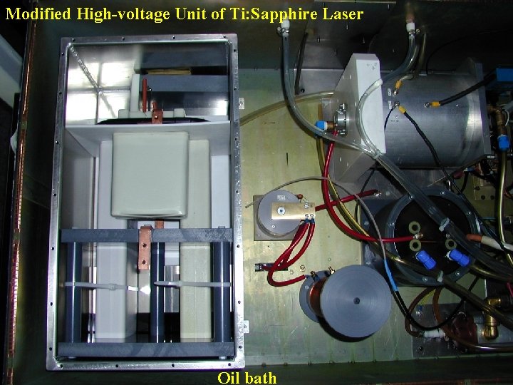 Modified High-voltage Unit of Ti: Sapphire Laser Oil bath 