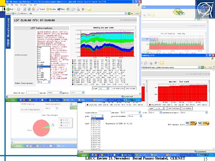 lemon-status • LHCC Review 23. November Bernd Panzer-Steindel, CERN/IT 15 