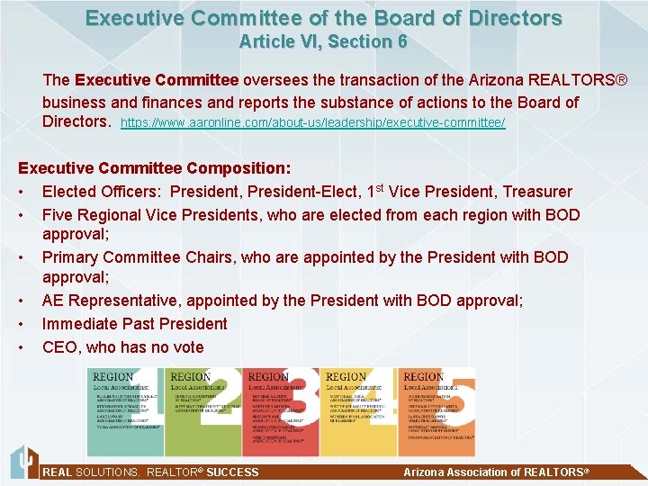 Executive Committee of the Board of Directors Article VI, Section 6 The Executive Committee