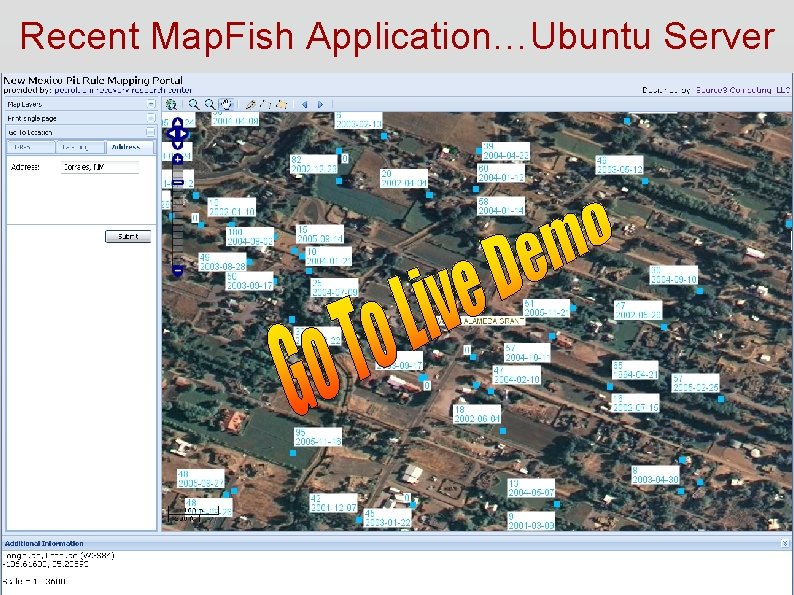 Recent Map. Fish Application…Ubuntu Server Recent Map. Fish Application…Ubuntu Server