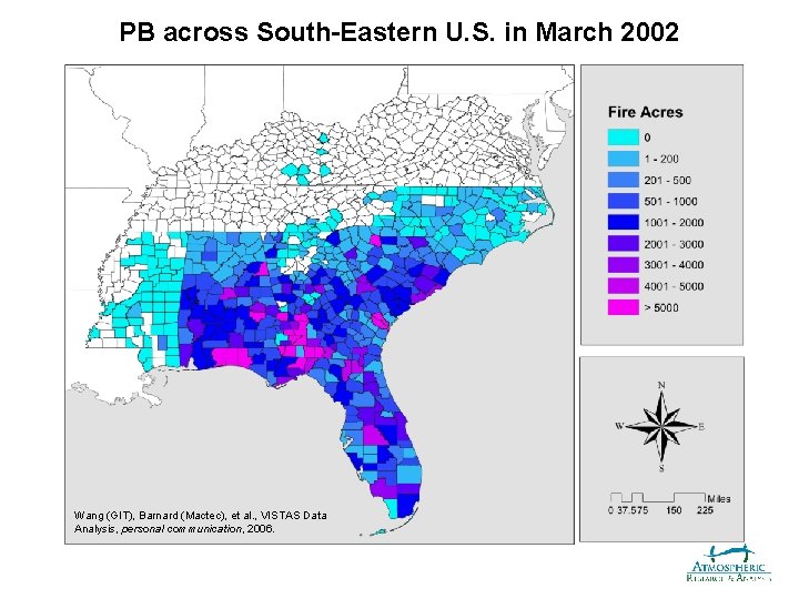 PB across South-Eastern U. S. in March 2002 Wang (GIT), Barnard (Mactec), et al.