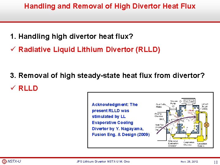 Handling and Removal of High Divertor Heat Flux 1. Handling high divertor heat flux?