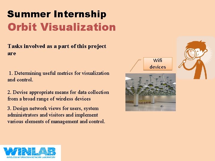 Summer Internship Orbit Visualization Tasks involved as a part of this project are Wifi