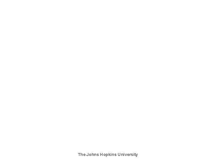 The Johns Hopkins University The Johns Hopkins University