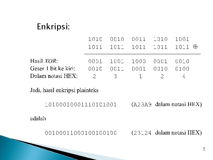 Enkripsi: 5 