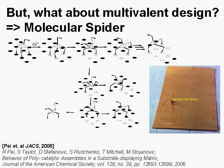 But, what about multivalent design? => Molecular Spider [Pei et. al JACS, 2006] R
