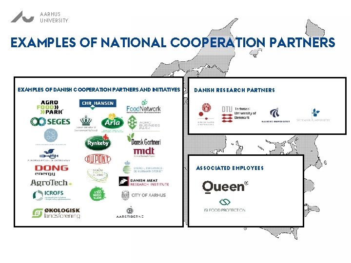 AARHUS UNIVERSITY EXAMPLES OF NATIONAL COOPERATION PARTNERS EXAMPLES OF DANISH COOPERATION PARTNERS AND INITIATIVES