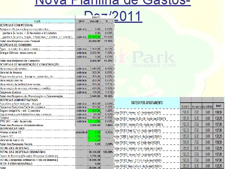 Nova Planilha de Gastos- Dez/2011 