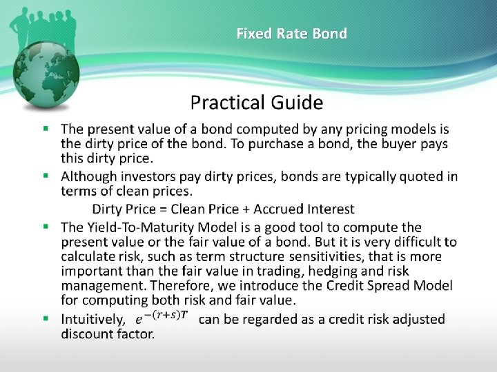 Fixed Rate Bond • 