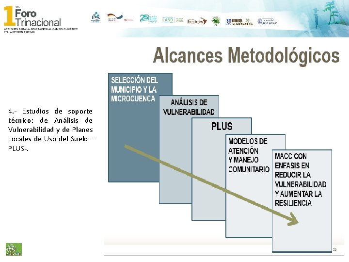 4. - Estudios de soporte técnico: de Análisis de Vulnerabilidad y de Planes Locales