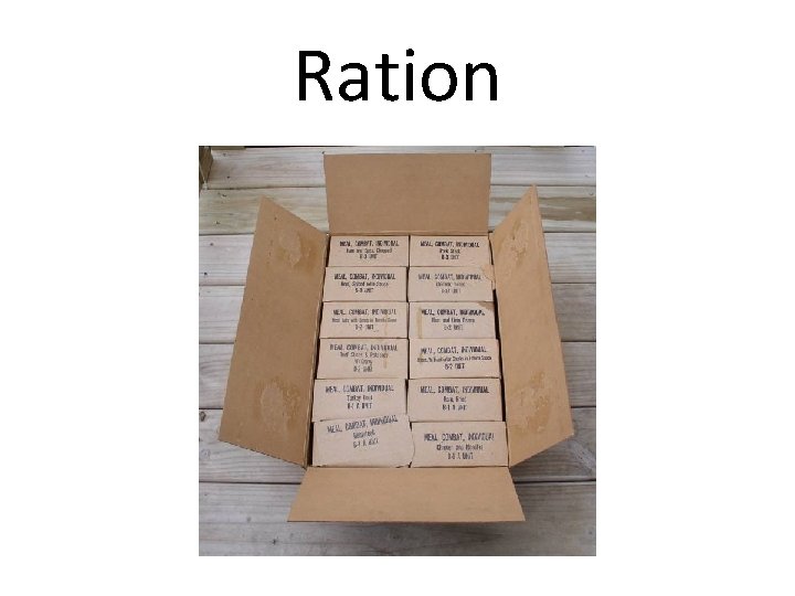 Ration 