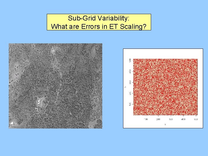 Sub-Grid Variability: What are Errors in ET Scaling? 