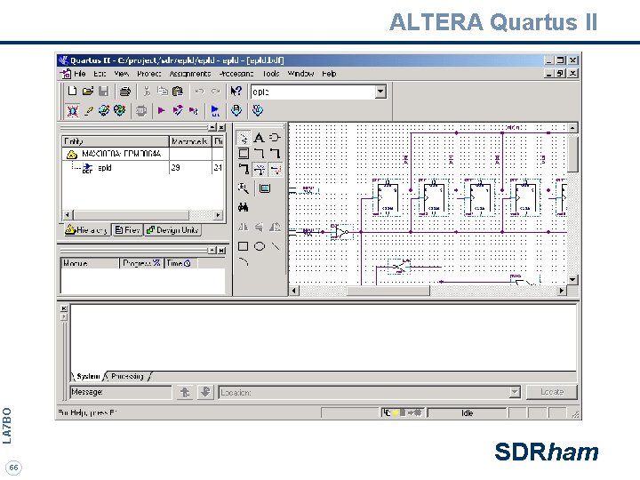 LA 7 BO ALTERA Quartus II 55 SDRham 