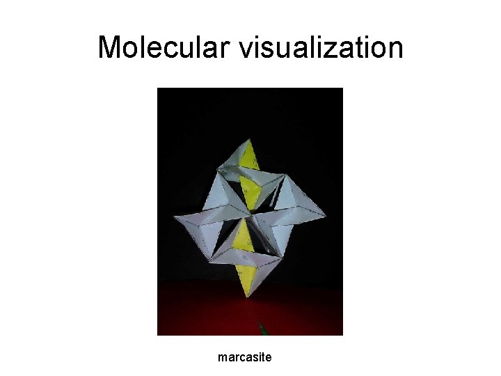 Molecular visualization marcasite 