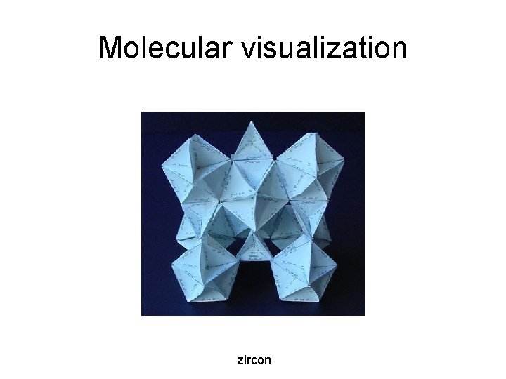 Molecular visualization zircon 