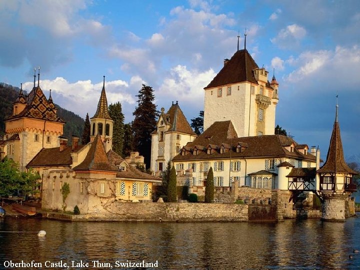 Oberhofen Castle, Lake Thun, Switzerland 