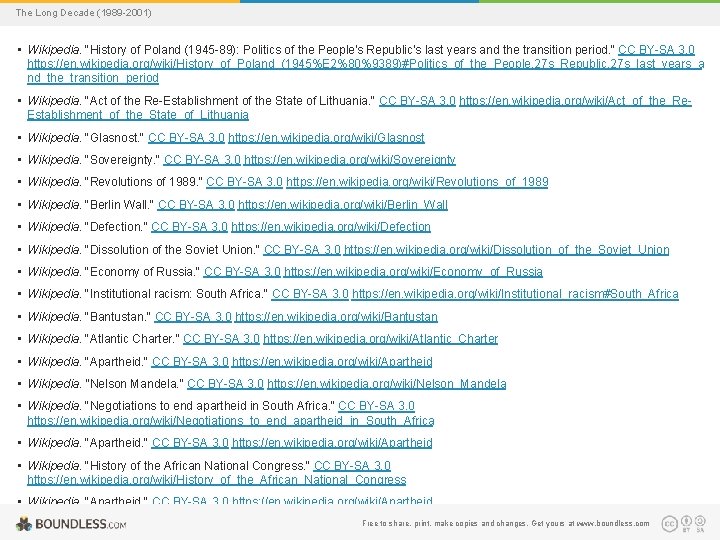 The Long Decade (1989 -2001) • Wikipedia. "History of Poland (1945 -89): Politics of