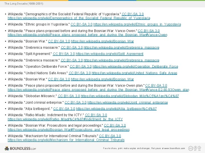 The Long Decade (1989 -2001) • Wikipedia. "Demographics of the Socialist Federal Republic of