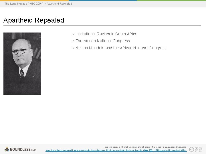 The Long Decade (1989 -2001) > Apartheid Repealed • Institutional Racism in South Africa