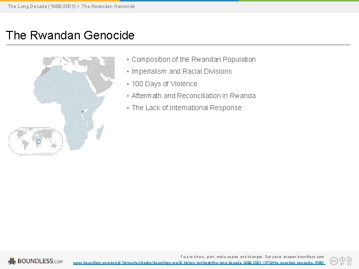 The Long Decade (1989 -2001) > The Rwandan Genocide • Composition of the Rwandan