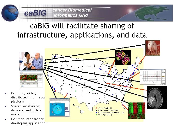 ca. BIG will facilitate sharing of infrastructure, applications, and data • • • Common,
