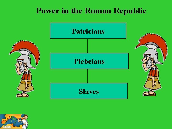 Power in the Roman Republic Patricians Plebeians Slaves 