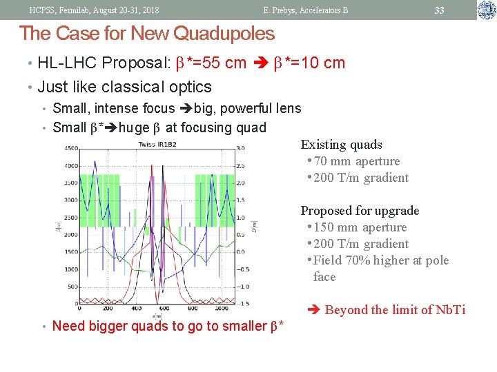 HCPSS, Fermilab, August 20 -31, 2018 E. Prebys, Accelerators B 33 The Case for