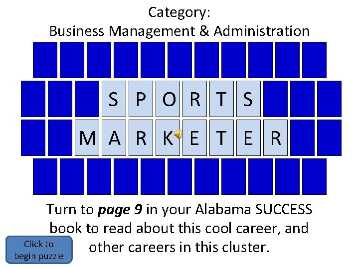 Category: Business Management & Administration S P O R T S M A R