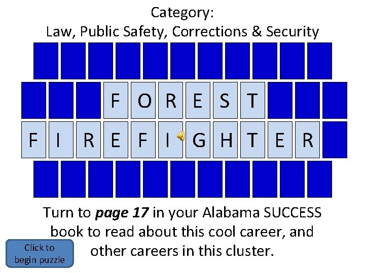 Category: Law, Public Safety, Corrections & Security F O R E S T F