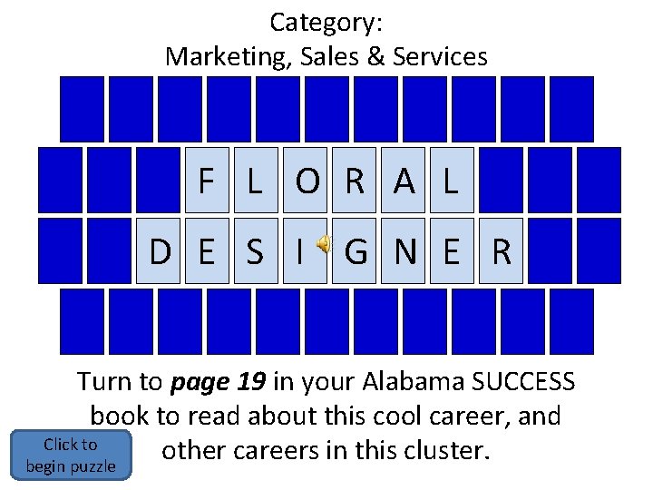 Category: Marketing, Sales & Services F L O R A L D E S