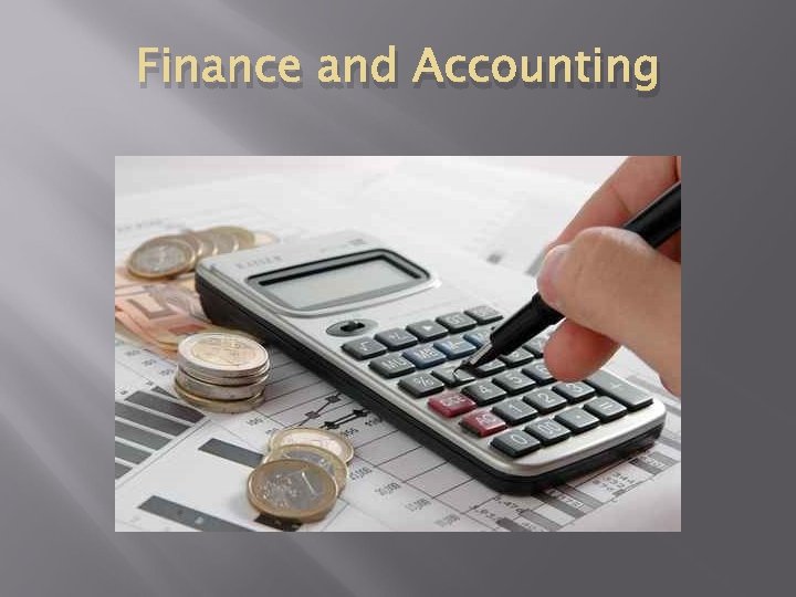 Finance and Accounting 