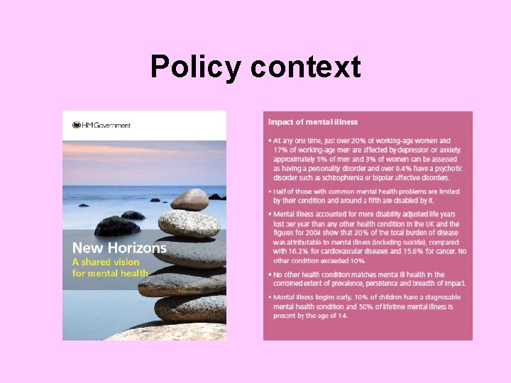 Policy context 