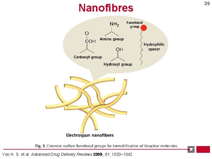 Nanofibres Yoo H. S. et al. Advanced Drug Delivery Reviews 2009, 61, 1033– 1042.