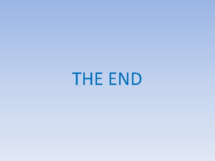 THE END 