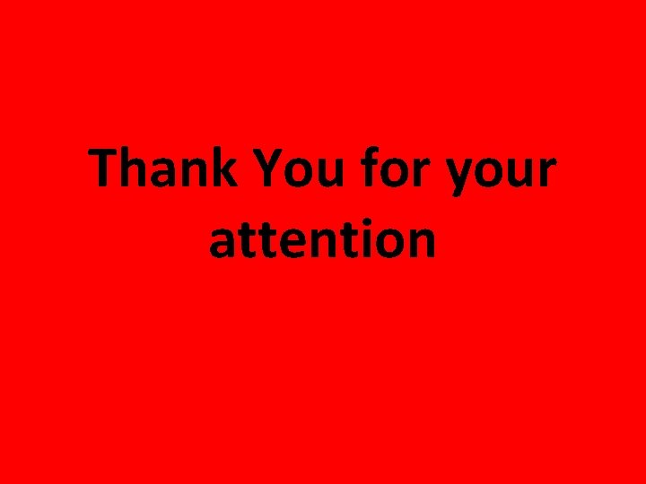 Thank You for your attention 