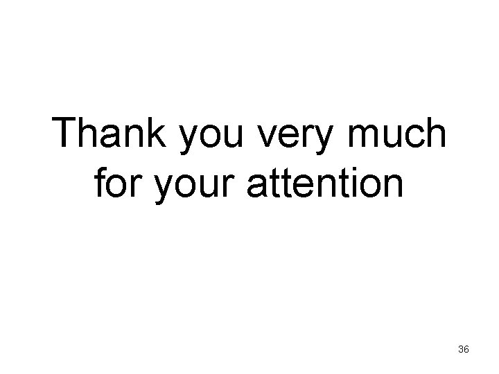 Thank you very much for your attention 36 